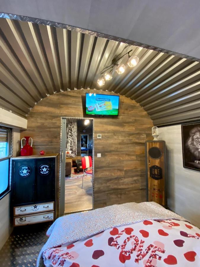 Gleis 2, Waggon Mit Ofen, Optional Mit Whirlpool Und Sauna Dahlem  Dış mekan fotoğraf